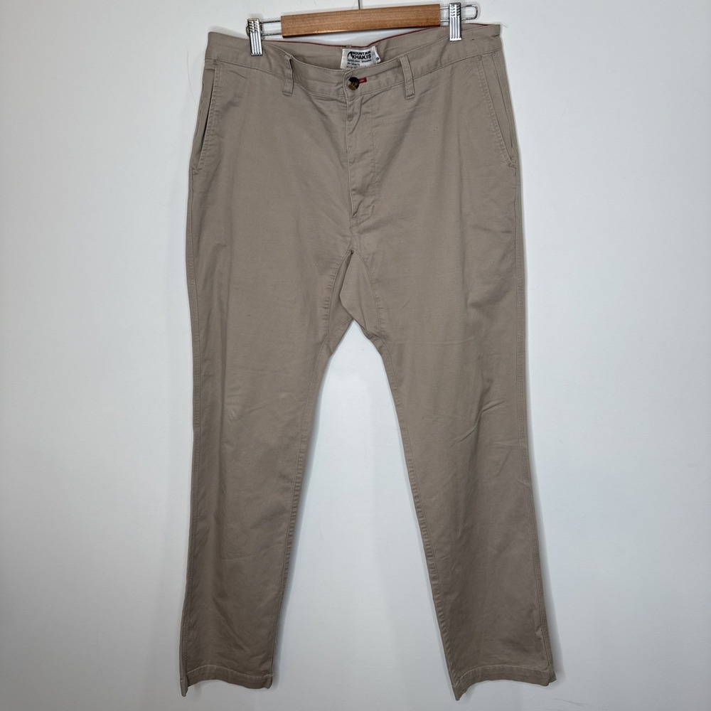 Mountain Khakis Jackson Hole Pant Men's 35X32 Tan Slim Tailored Fit Chino Office